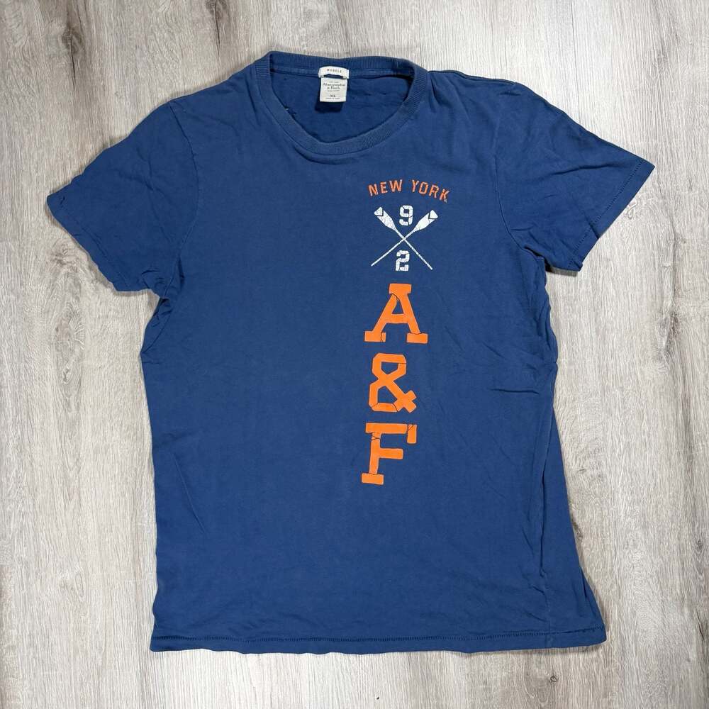Mens Abercrombie & Fitch New York 1892 Rowing Graphic Muscle Fit T-Shirt XL